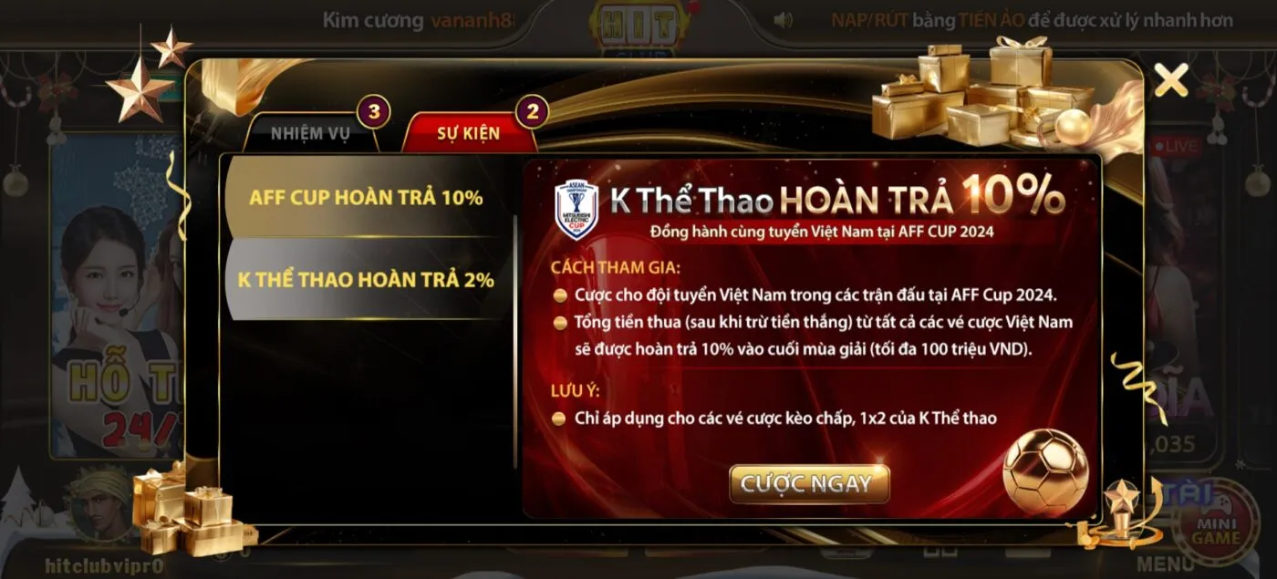 khuyến mãi hitclub